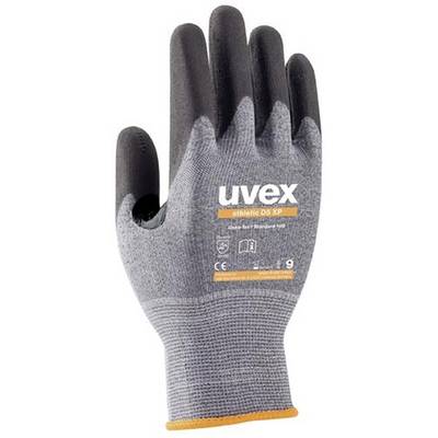 Guanto da lavoro uvex, modello athletic D5 XP, grigio con rivestimento nero, isolante, taglia 9, progettato per una presa sicura.