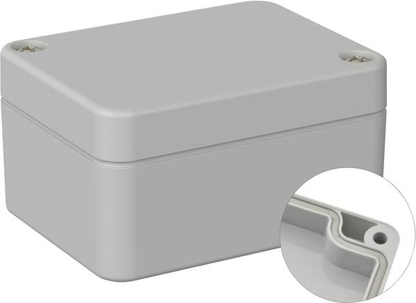 TRU COMPONENTS TC-9065436 Alloggiamento outdoor 65 x 50 x 35 Policarbonato Grigio (RAL 7035) 1 pz.