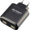VOLTCRAFT SPAS-2400/2+ Caricatore USB 24 W 2x USB-A Nero Ambiente interno