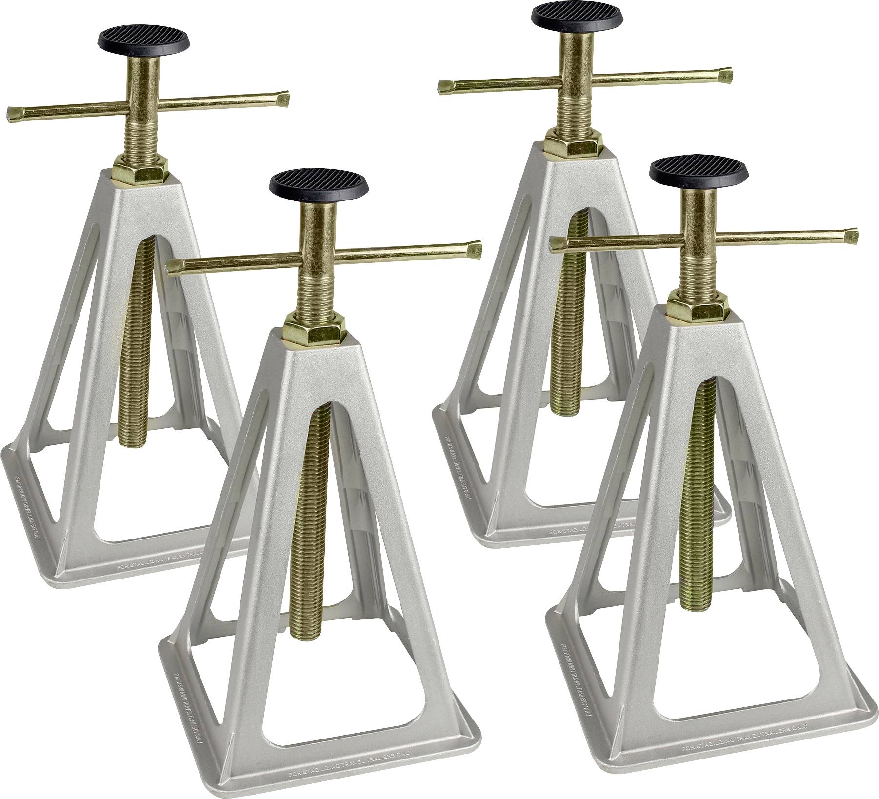 Cavalletti Di Appoggio 3 Tonnellate - Supporto Regolabile Per Auto Con Fusibile Di Sicurezza - Set 4 Pezzi - Foto 2
