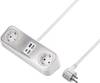 Sygonix SY-4538256 Multipresa 2 vie Bianco Schuko 1 pz.