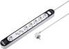 Sygonix SY-4538278 Multipresa con interruttore 8 scomparti Bianco, Nero Schuko 1 pz.