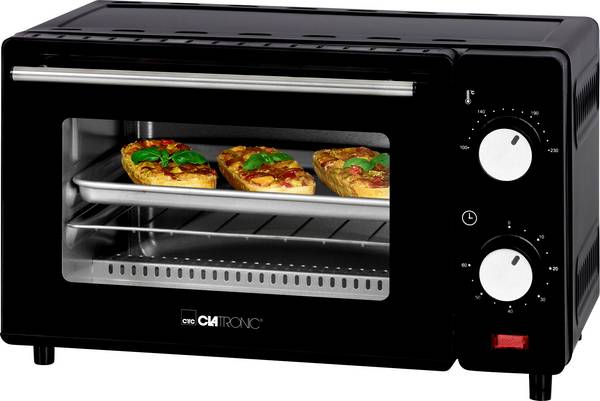 Clatronic MB 3746 Piccolo forno Nero  Funzione timer