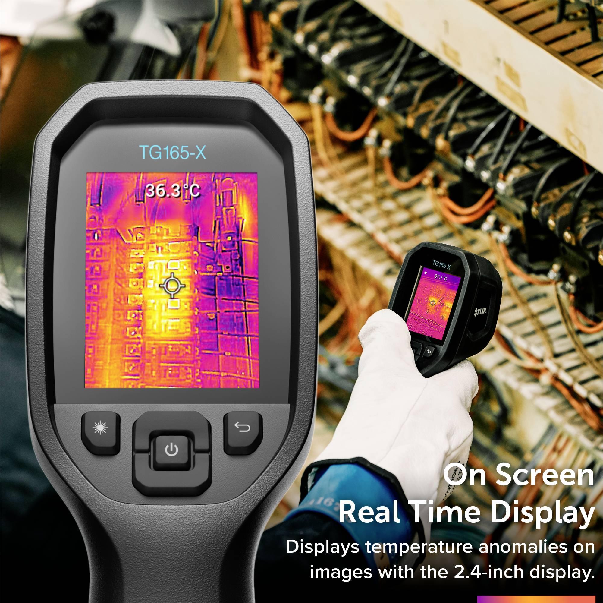 FLIR TG165-X MSX Termocamera -25 fino a +300 °C 80 x 60 Pixel 8.7 Hz MSX®, Luce LED integrata, Fotocamera digitale integ-3
