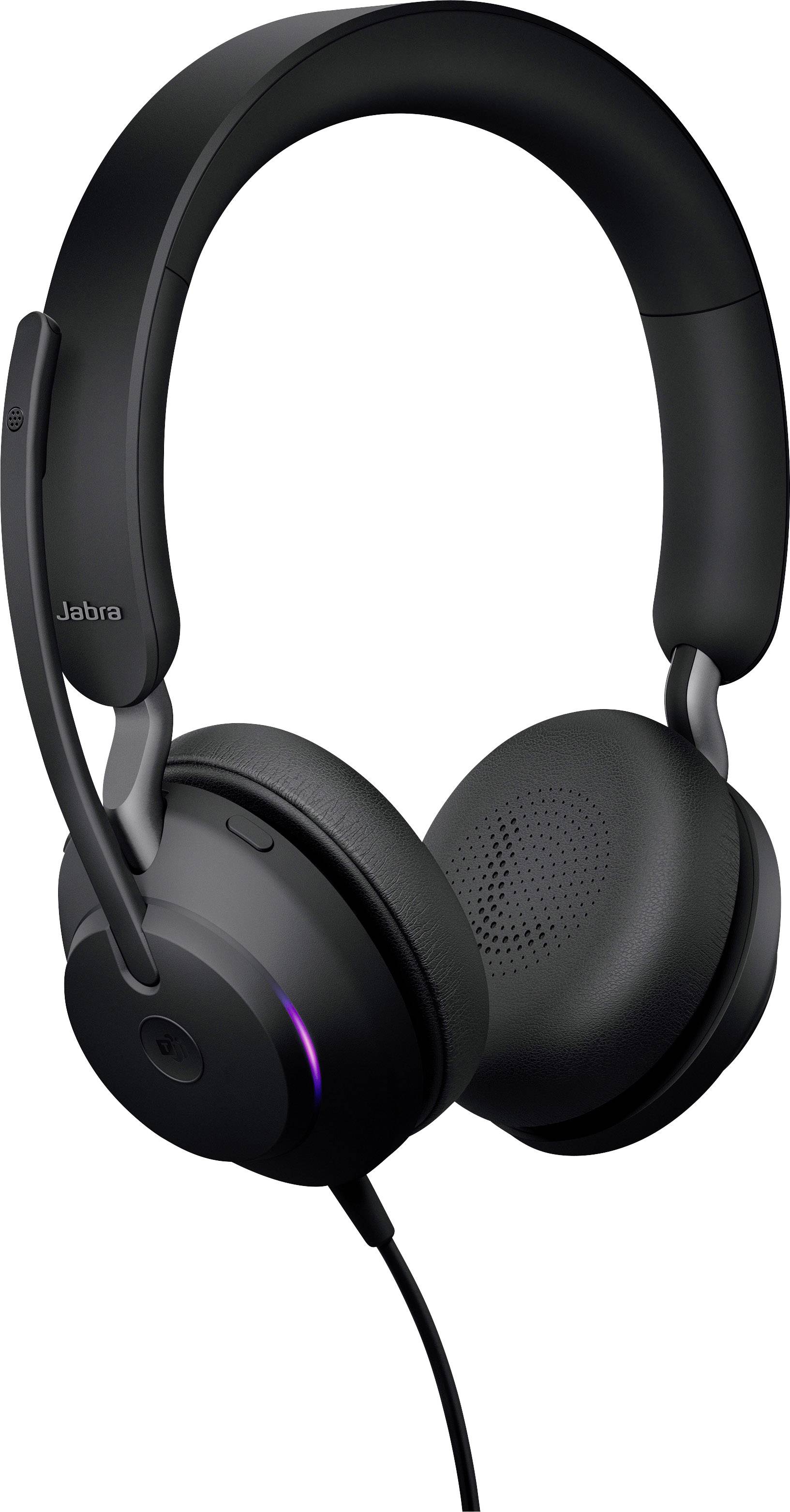 Jabra Evolve2 40, USB-A MS Stereo Cuffie Over Ear via cavo Stereo Nero Muto Telefono-3