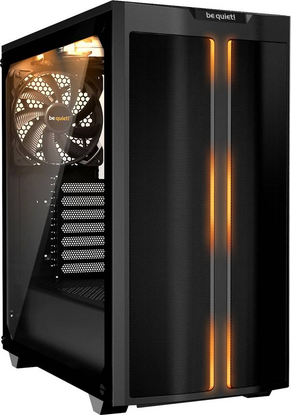 BeQuiet PURE BASE 500DX Midi-Tower PC Case Nero 3 ventole pre-montate, illuminazione integrata, finestra laterale, filtro per la polvere