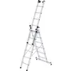 MUNK Günzburger Steigtechnik 33306 Alluminio Scala multifunzione Montaggio con utensili Altezza operativa max: 5.2 m 14500
