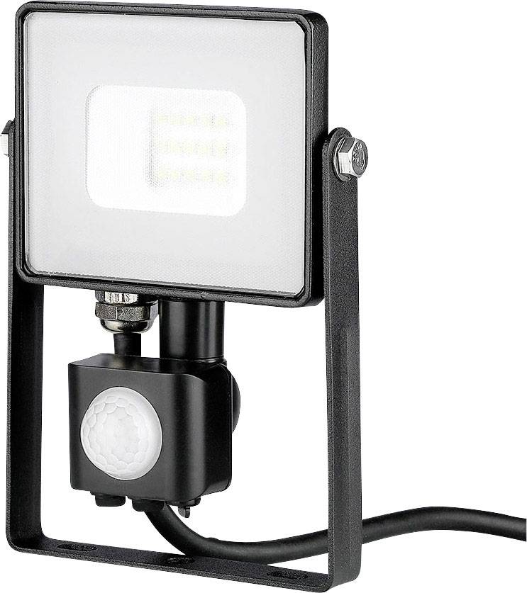 V-TAC VT-10-S 3000K 436 Faretto LED per esterno con rilevatore di movimento ERP: F (A - G) 10 W Colore luce: Bianco cald-0