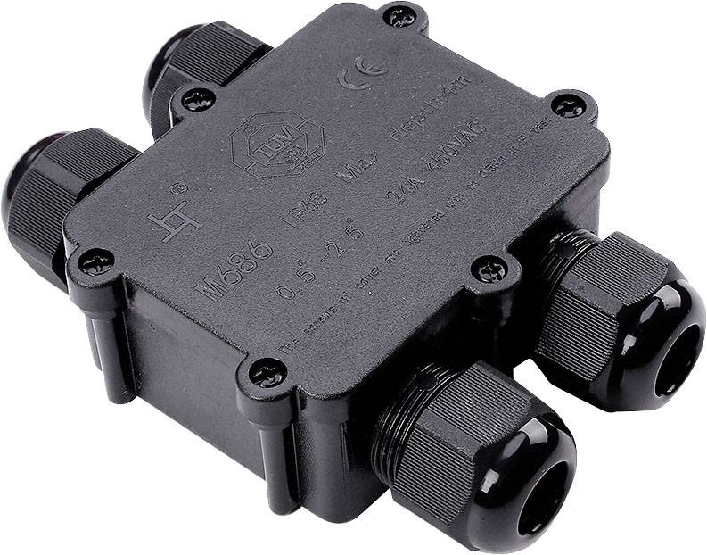 V-TAC 5982 VT-871 Distributore a 4 vie Nero-0
