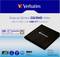 Masterizzatore esterno Slimline CD/DVD di Verbatim con connessione USB-C, compatibile con Windows e Mac. Include cavo USB-C.