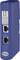 Dispositivo di rete industriale blu con due porte Ethernet e indicatore LED per lo stato del modulo, della rete e della connessione.
