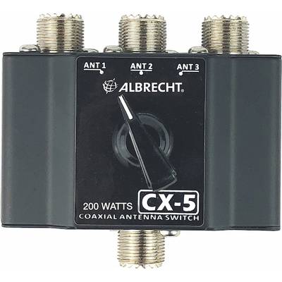 Interruttore per antenna Albrecht CX-5 3-Wege Antennenschalter 7402