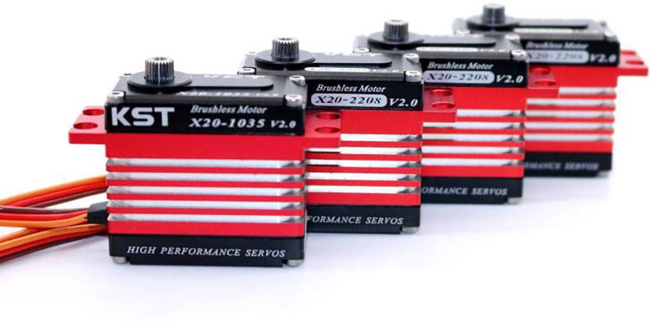 KST Standard Servo Servo-Set 3x X2208 + 1x X1035 Digital HV Servo digitale Materiale trasmissione: Metallo