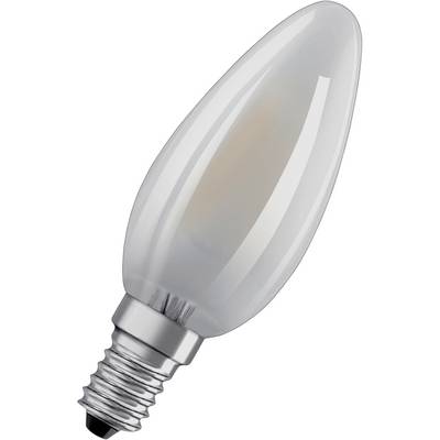 Una lampada a candela LED con attacco a vite argentato, adatta per illuminazione decorativa.
