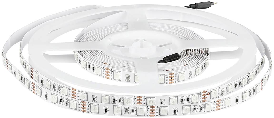 V-TAC VT-5050 60RGB IP20 5m 2120 Striscia LED ERP: G (A - G) con spina 12 V 5 m RGB 5 m