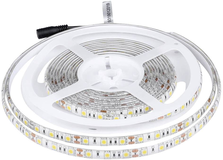 V-TAC VT-5050 60 3000K IP65 5m 2149 Striscia LED ERP: F (A - G) con spina 12 V 5 m Bianco caldo 5 m