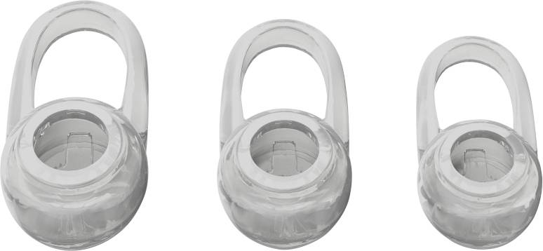 Tre lucchetti trasparenti di dimensioni diverse posizionati uno accanto all'altro. Ogni lucchetto mostra un arco chiuso.