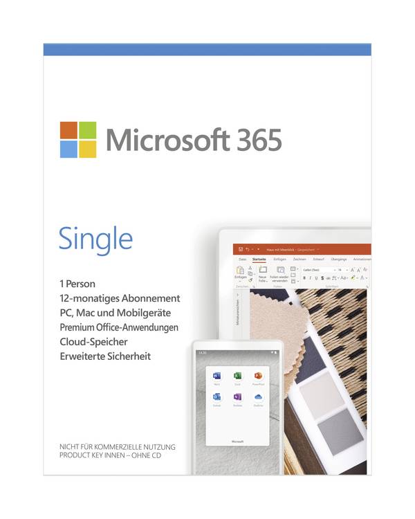 Microsoft Office 365 Single 1 Utente 1 anno