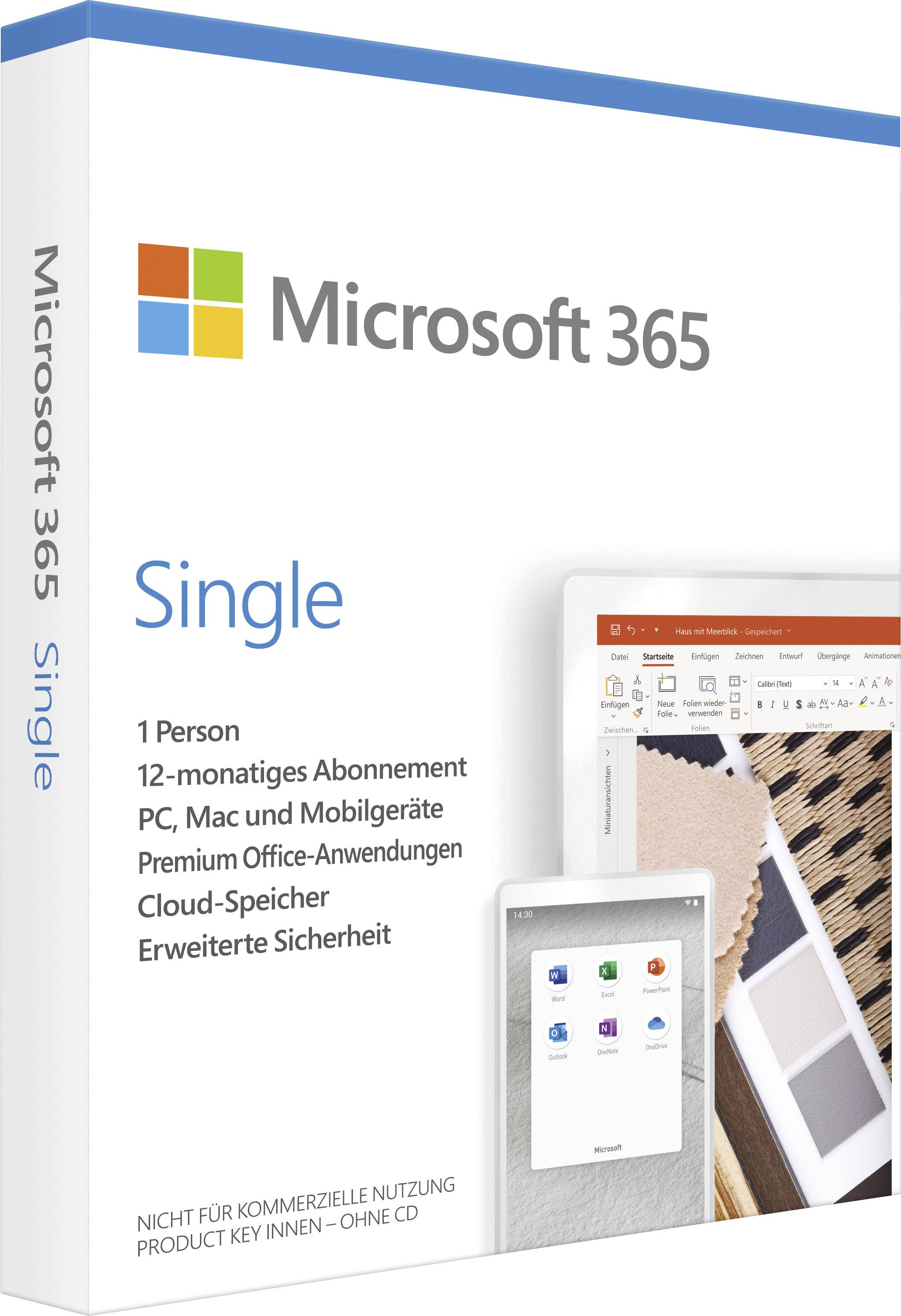 Microsoft Office 365 Single 1 Utente 1 anno-1