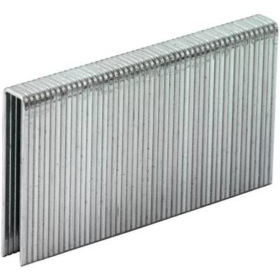 Un primo piano di una pila di punti metallici argentati, disposti in una striscia rettangolare su uno sfondo bianco.