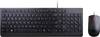 Lenovo 4X30L79883 Cablato Kit tastiera, mouse A prova di schizzi Inglese US, QWERTY Nero