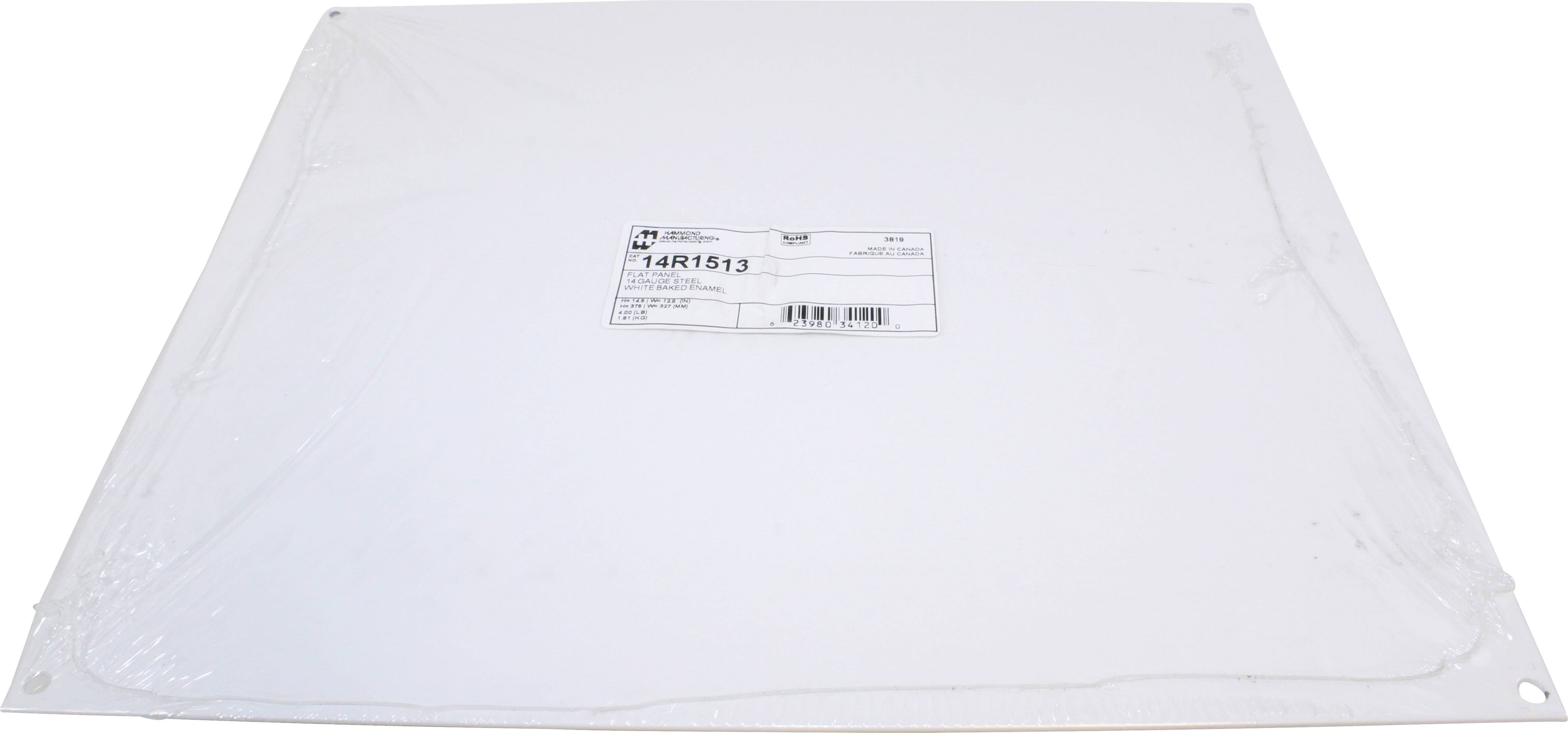 Hammond Electronics Piastra di montaggio Acciaio Bianco (L x L x A) 375 x 327 x 1.8 mm 1 pz.