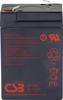 CSB Battery GP 645 Standby USV GP645F1 Batteria al piombo 6 V 4.5 Ah Piombo-AGM (L x A x P) 70 x 107 x 48 mm Spina piatta 4,8 mm Esente da manutenzione, Bassa autoscarica