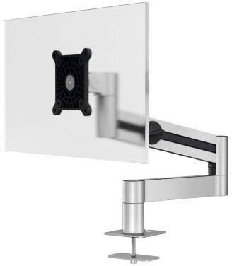 Durable 508423 Supporto da tavolo per monitor 1 Display: (s) 53,3 cm (21") - 96,5 cm (38") Argento Ruotabile, Inclinabile, Regolabile in altezza