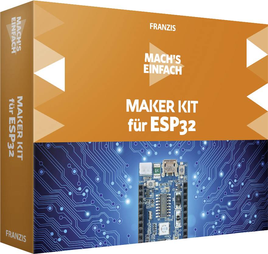 FRANZIS 67093 Mach's einfach - ESP32 Esperimenti, Internet of Things Kit per i Makers da 14 anni
