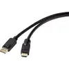 Renkforce DisplayPort / HDMI Cavo adattatore Spina DisplayPort, Spina HDMI-A 10.00 m Nero RF-4581870 Cavo Displayport