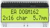 DISPLAY VISIONS Display a 7 segmenti Giallo-Verde 5.57 mm 3.3 V, 5 V Numero in cifre: 2 EADOGM162E-A