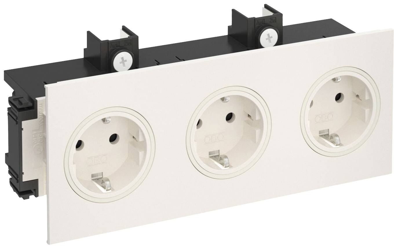 OBO Bettermann 6121026 Presa (L x A) 82 mm x 71 mm 1 pz. Bianco crema