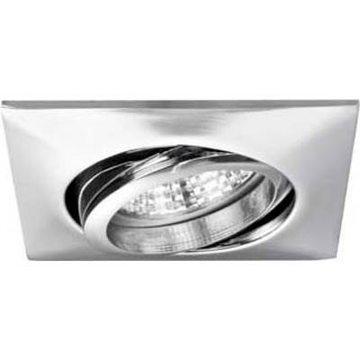 Faretto da incasso in metallo con spot orientabile, ideale per ambienti domestici moderni e illuminazione mirata.