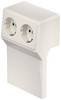 6132172 Accessorio sistema su battiscopa RD 2GT40105 cws Presa a muro schuko Bianco crema 1 pz.