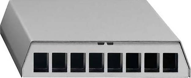 Rutenbeck PP-UM A-8 Ap 8 Porte Patchpanel di rete CAT 6 Grigio luminescente