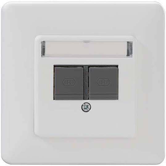 Rutenbeck UM-Cat.6A iso-UMD 2 Up Cat.6A iso-Anschlussdose modular 139102040 (139102040)-1