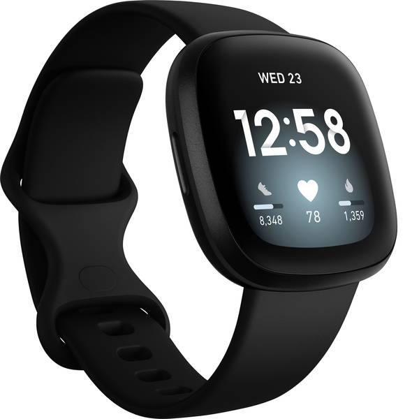 Dispositivi indossabili - FitBit Versa 3 Smartwatch Uni Nero - Dispositivi indossabili - FitBit Versa 3 Smartwatch Uni Nero -