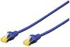 CAVO RETE S-FTP CAT.6A DOPPIA SCHERMATURA LSOH COLORE BLU MT. 15