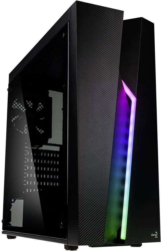 AeroCool AeroCool Bolt - Tower - ATX - Seitenteil mit Fenster (Acryl) Midi-Tower PC Case Multicolore-0