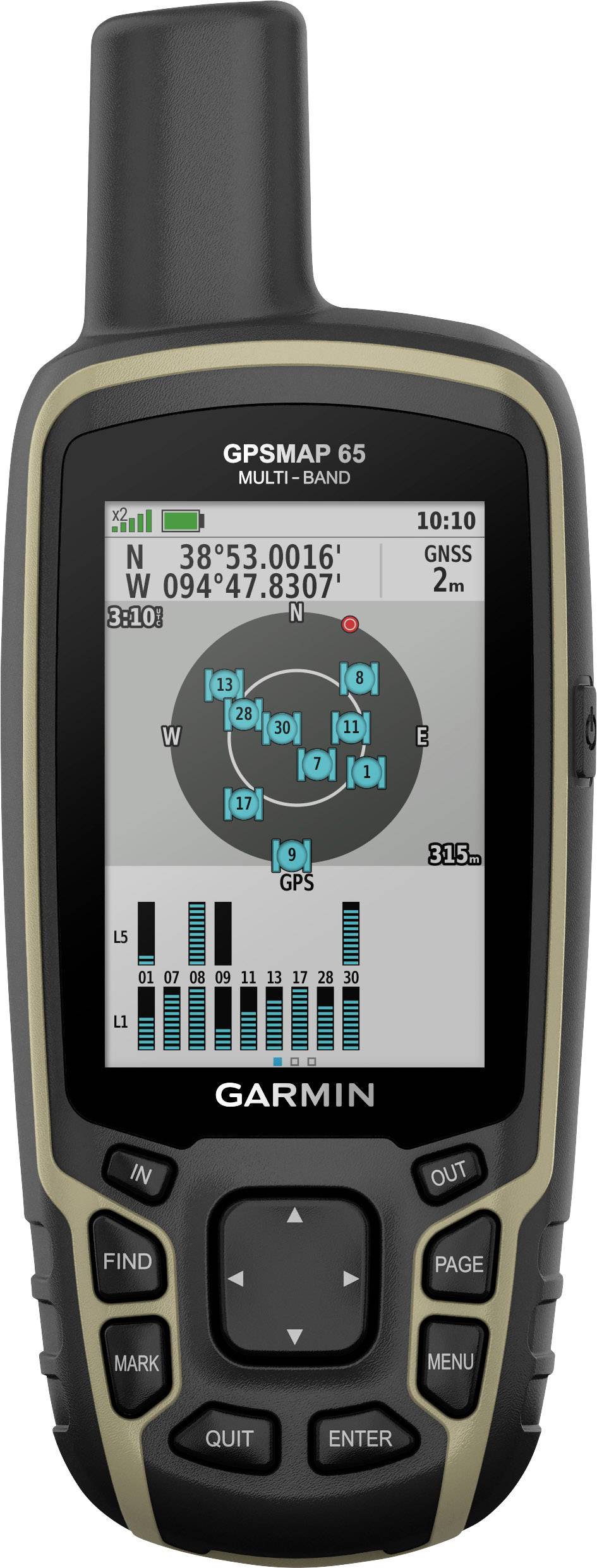 Garmin GPSMAP 65 Navigatore Outdoor Escursionismo Europa GLONASS, Bluetooth®, GPS-1