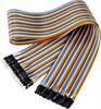 Renkforce JKMF406 Cavo Jumper Arduino, Banana Pi, Raspberry Pi® [40x spina jumper - 40x presa jumper] 60.00 cm Colorato