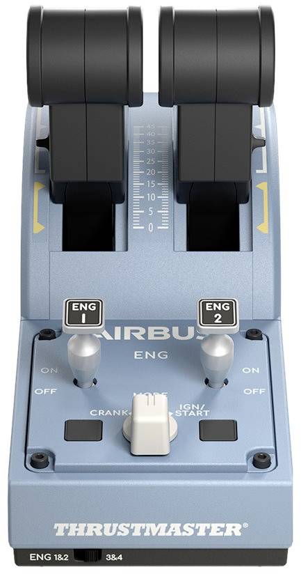 Thrustmaster TCA Officer Pack Airbus Edition Joystick USB PC Blu, Nero incl. Cursore-1