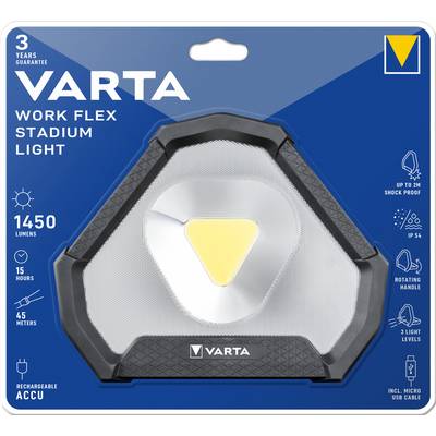 Luce da stadio Varta Work Flex con batteria e cavo di ricarica-6