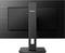 Veduta posteriore di un monitor nero Philips con un supporto stabile e un design minimalista.