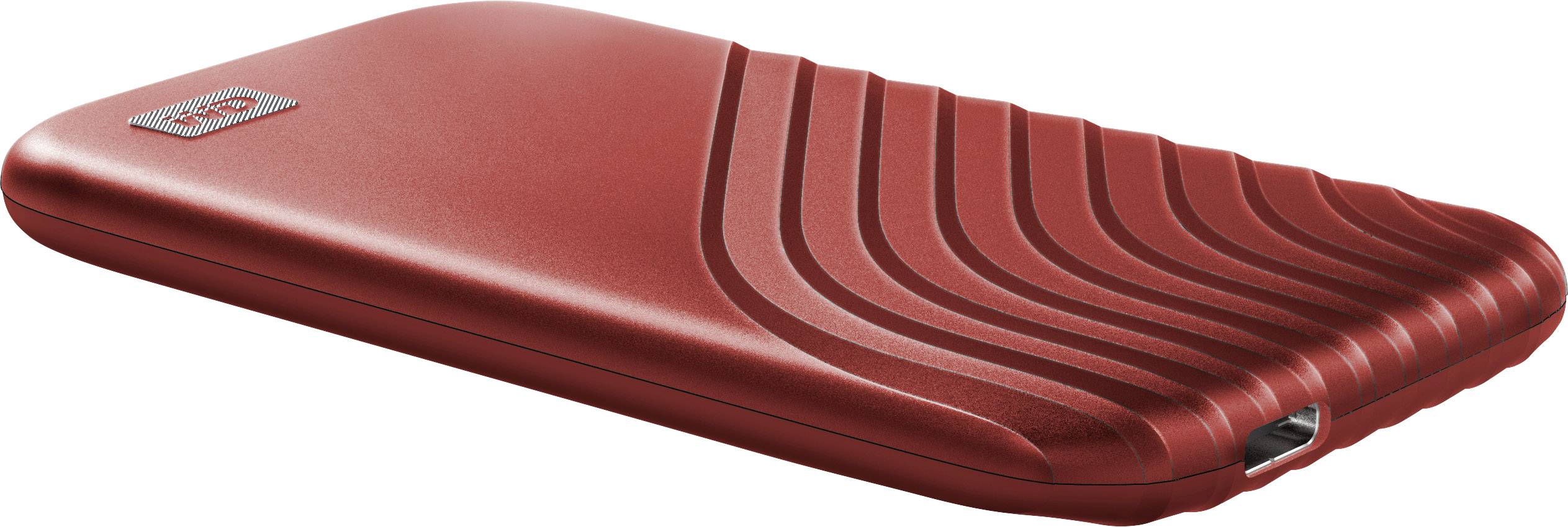 Hard disk esterno con custodia strutturata e connessione USB, adatto per l'archiviazione dati e i backup.