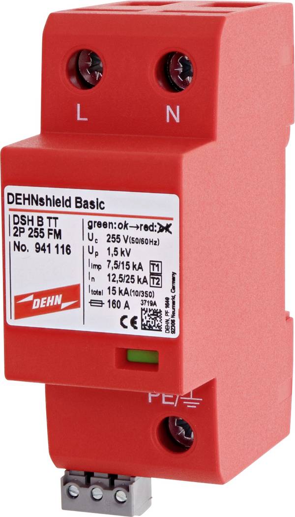 DEHN 941116 DSH B TT 2P 255 FM Scaricatore combinato    Pezzo 1 pz.