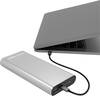 RealPower PB-20000 Power bank 20000 mAh LiPo Argento Indicazione di stato