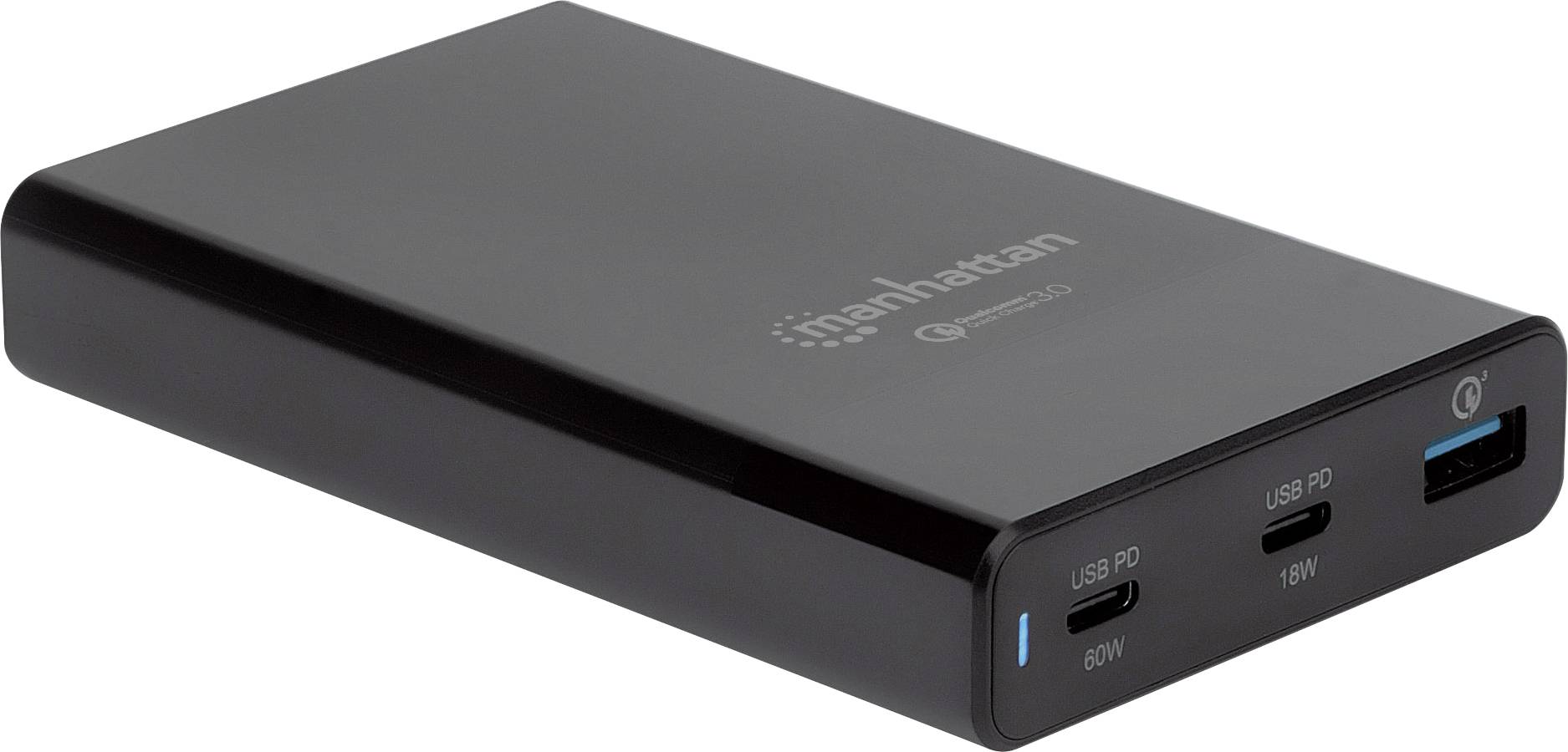 Manhattan 102223 organizzatore per stazioni di carica Nero IPW-USB-65W-0