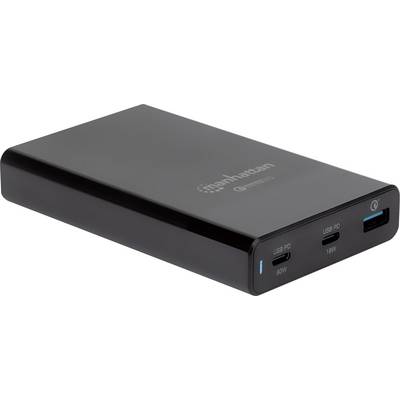 Manhattan 102223 organizzatore per stazioni di carica Nero IPW-USB-65W-0