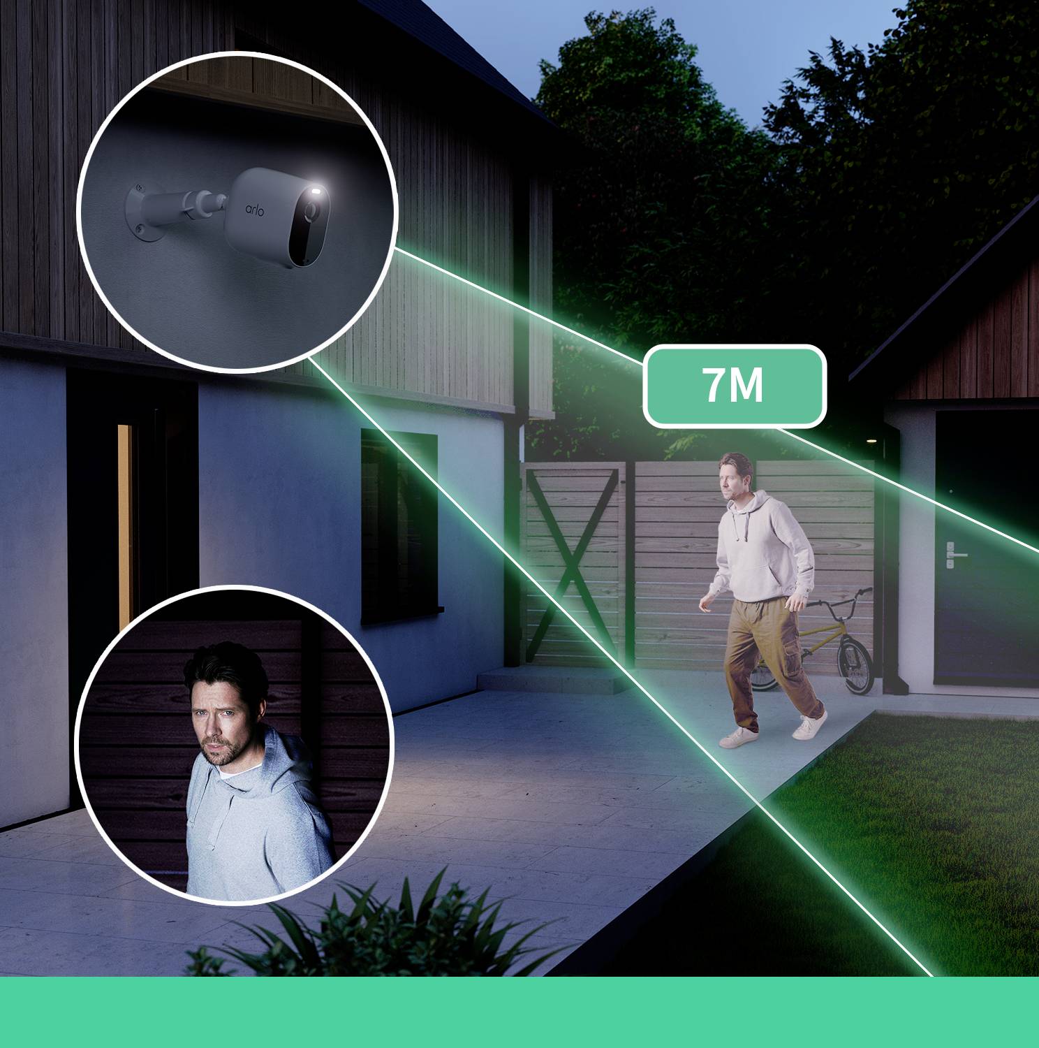 Arlo Essential Spotlight x 3 Telecamera di sicurezza IP Interno e esterno Scatola Soffitto/muro (Arlo Essential - Networ-7